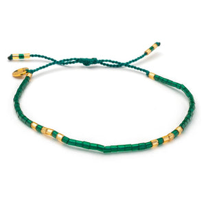 Armband SWEET STRING | Frosted Emerald