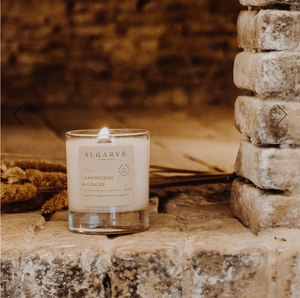 Scented candle / crackling candle LEMONGRASS &amp; GINGER 