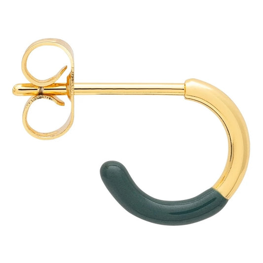 Ohrstecker COLOR HOOP HALF DIP | North Sea Green
