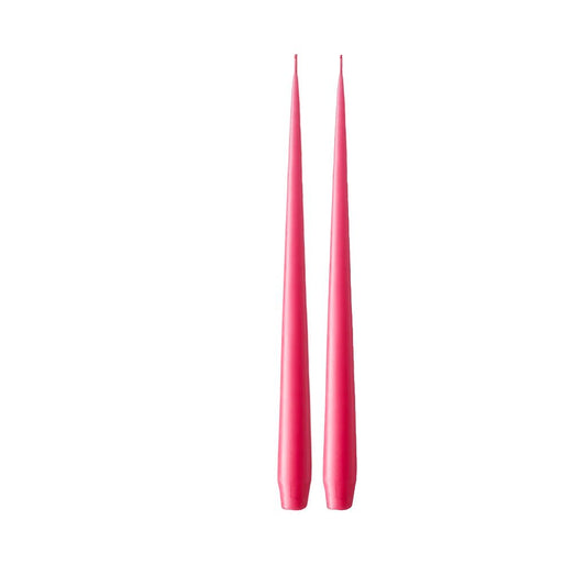 Handgezogene Kerze 2 Stk. | Deep Pink - interiør butik