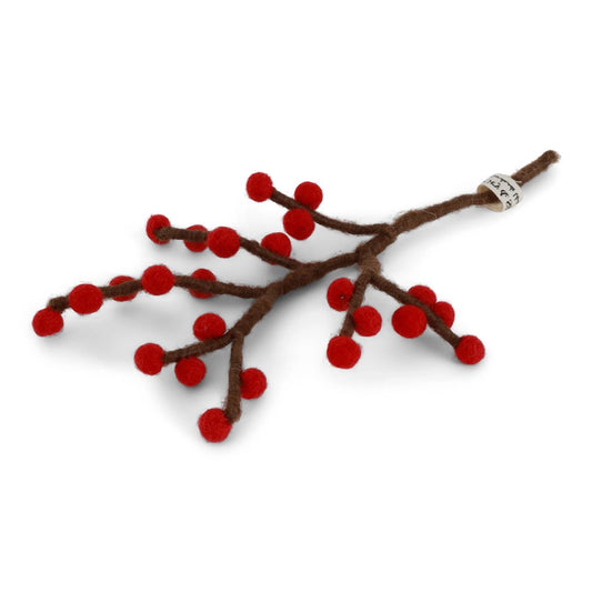 Deko-Zweig Filz BRANCH | klein, rot