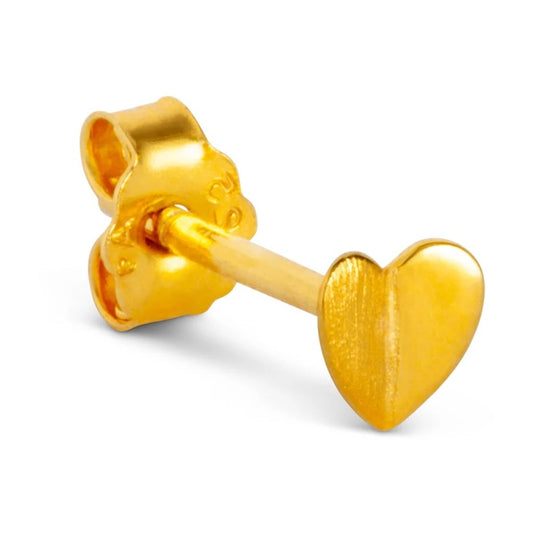 Ohrstecker aus Silber HEART WING | vergoldet