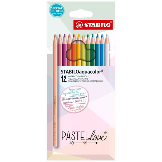Farbstifte STABILO AQUACOLOR 12er Set | Pastellove