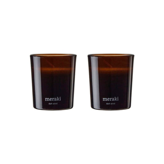 Duftkerze DARK WOOD 2er Set - interiør butik