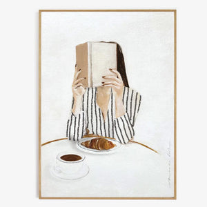 Art Print FEMME AVEC LIVRE | 50x70cm