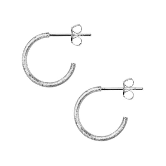 Ohrstecker NON HOOPS | versilbert