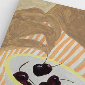 Poster Bowl with Cherries