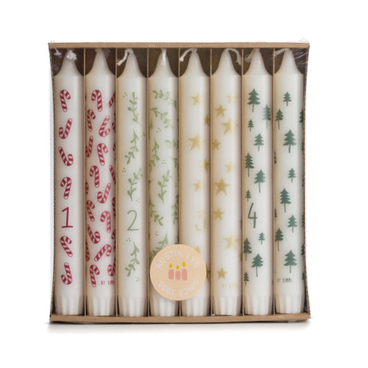 Stabkerzen 19cm 8er Set | Weihnachten