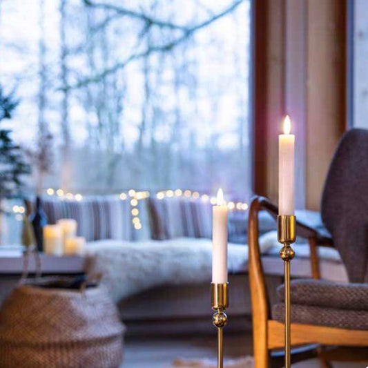 Stabkerze Echtwachs LED 2er Set h:15cm - interiør butik