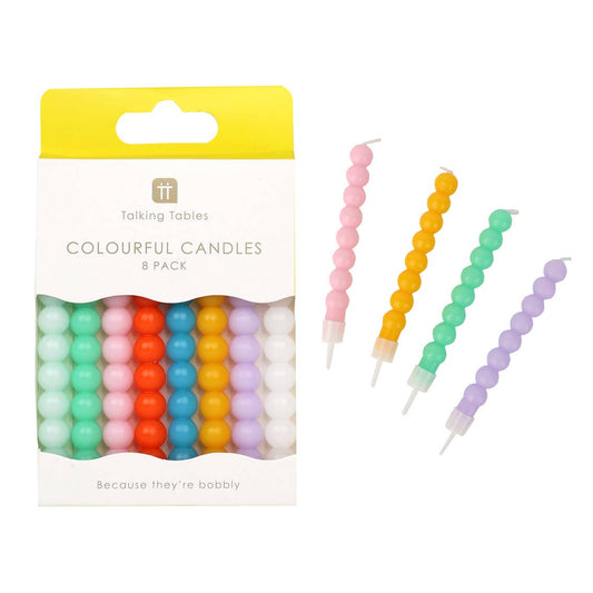 Geburtstagskerzen 8 Stk. BOBBLE - interiør butik
