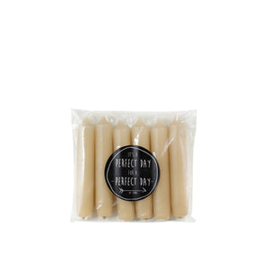 Pack of 6 candles 12cmI APRICOT