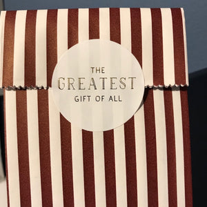 10 Aufkleber -the greatest gift- - interiør butik